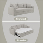 Connie Beige Boucle Sleeper Sectional