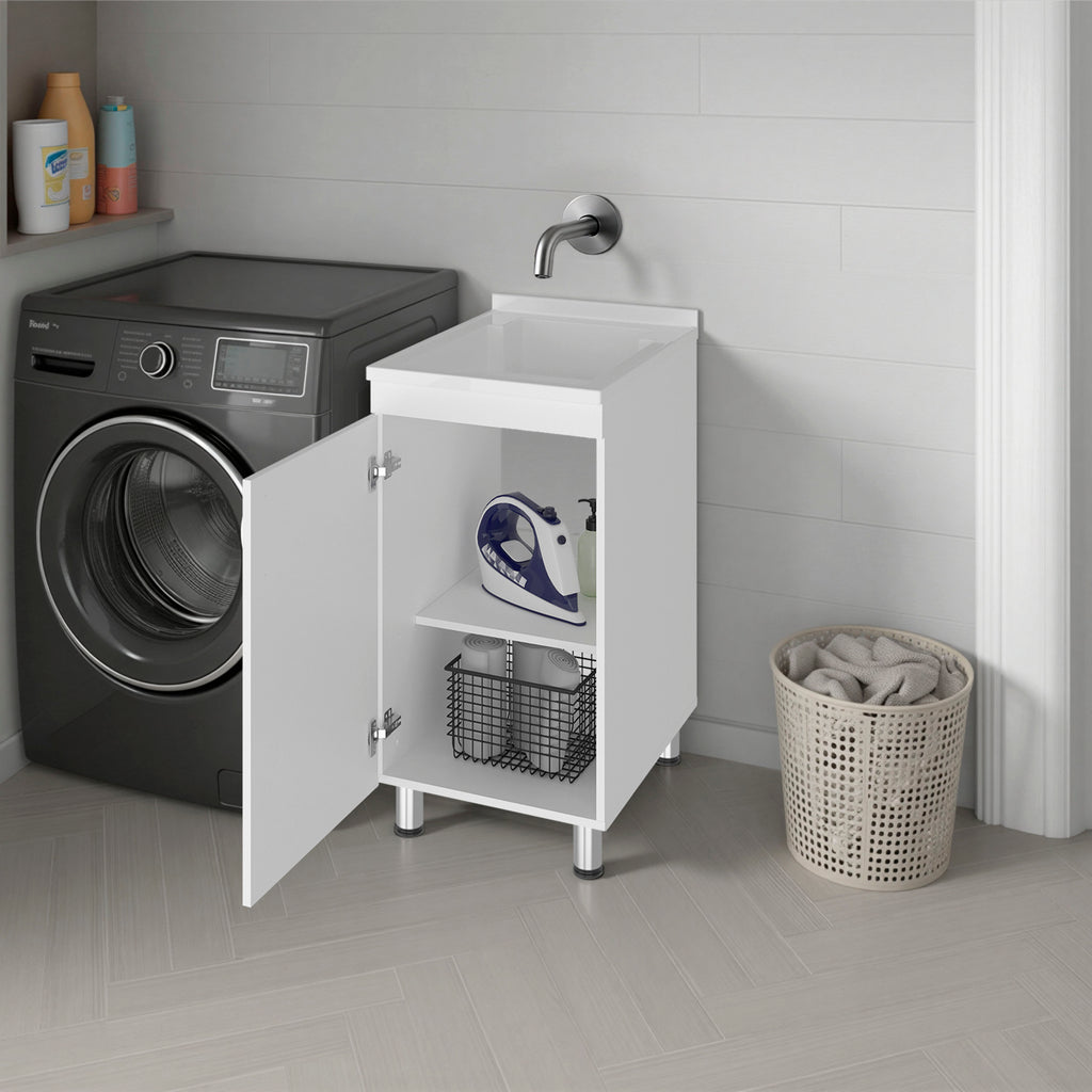 Darwin Freestanding Utility Tub and Sink Cabinet
