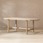 Milo 85" 8-Seat Oval Reclaimed Wood Dining Table