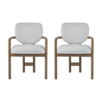 Dining Chairs Set of 2 Upholstered Arm Chairs