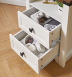 Farmhouse Side Table with Charging Station