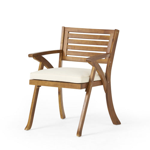 Outdoor 3-Piece Acacia Wood Dining Set
