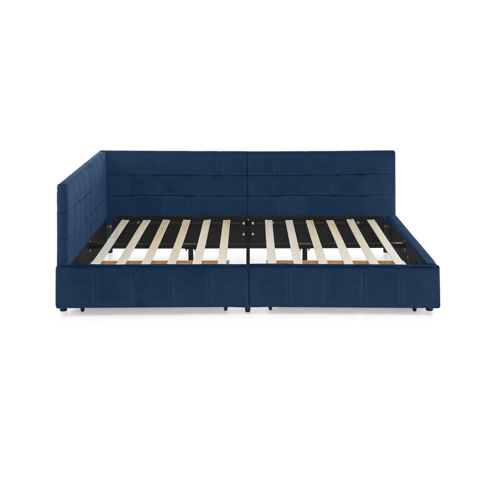 Full Size Storage Upholstered Tufted Bed Frame
