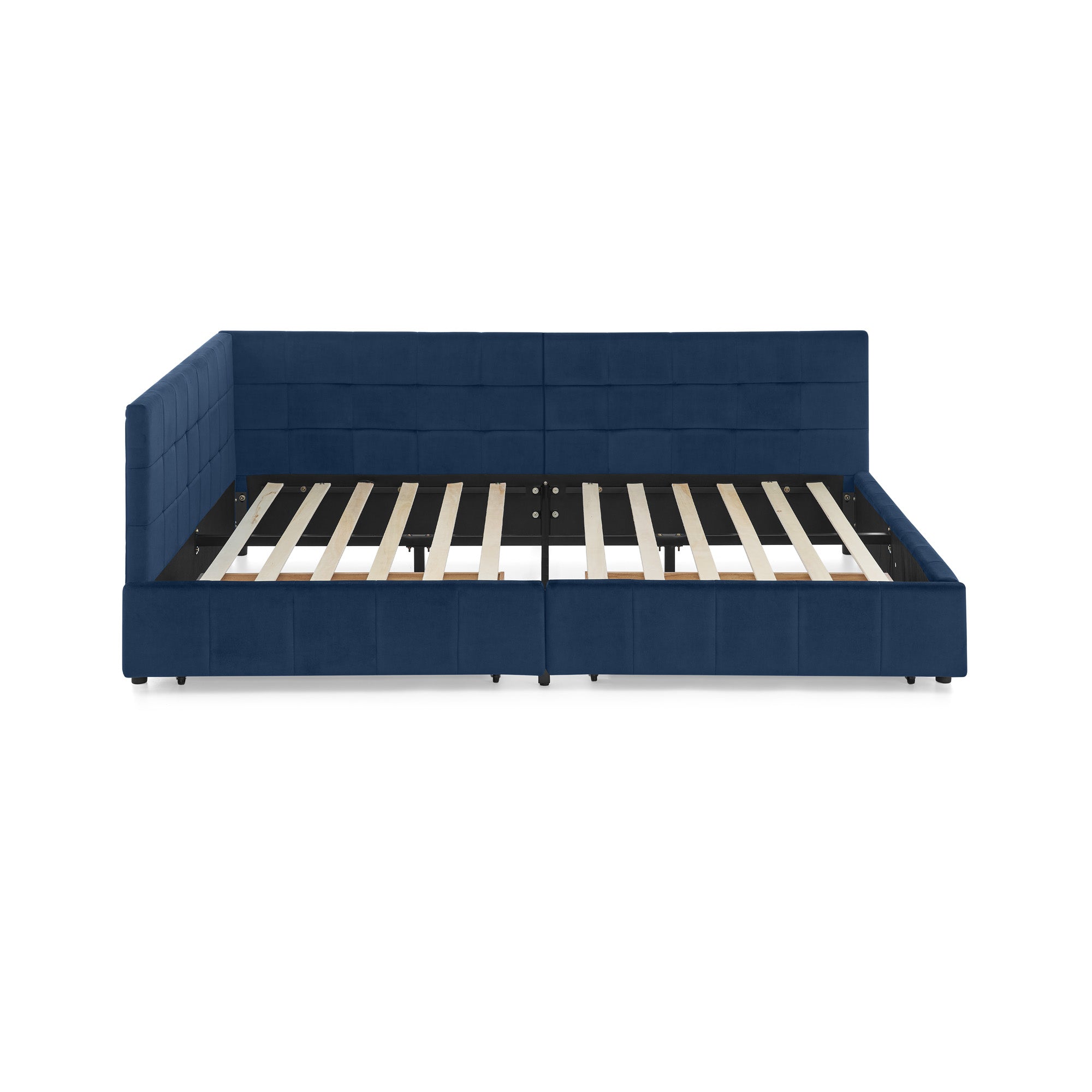 Full Size Storage Upholstered Tufted Bed Frame