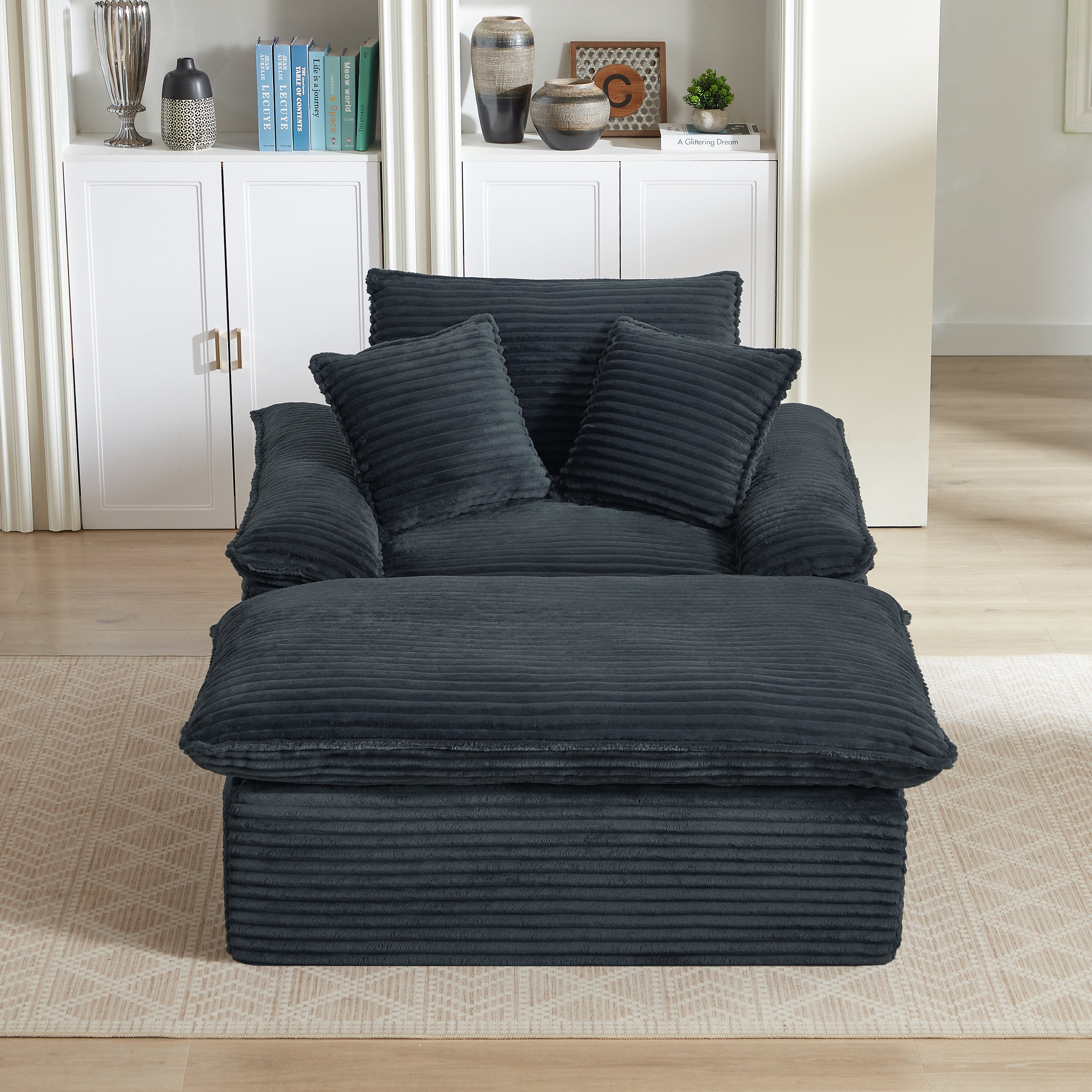 51.97 Inch Modern Comfortable Cushioned Compression Single Seat Sofa