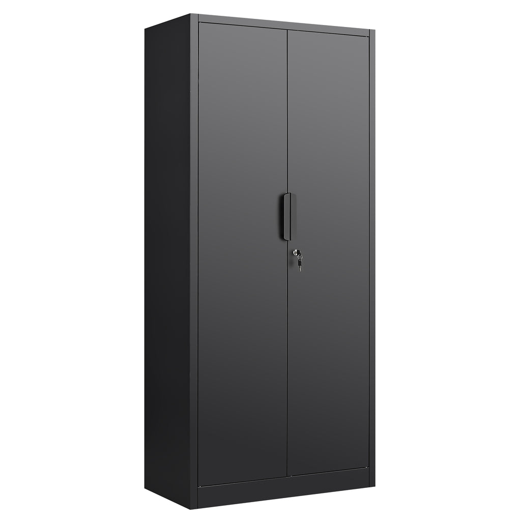 70-Inch 2-Door File Cabinet with Lock, 4 Adjustable Shelves