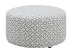 Gray Round Ottoman