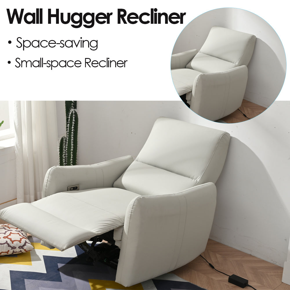 Wall Hugger Power Recliner Chair for Small Spaces