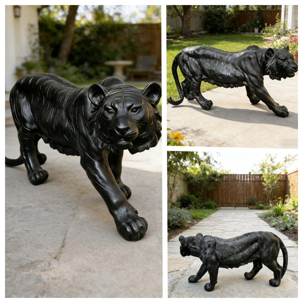 Simulated Black Tiger Statue