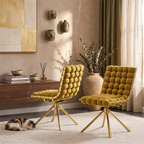 Set of 2 Velvet Dining Seating