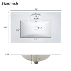 30" Bathroom Vanity in Green with Sink Combo Set