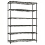 6 Tiers Storage Shelves - Heavy Duty Metal Shelving Unit