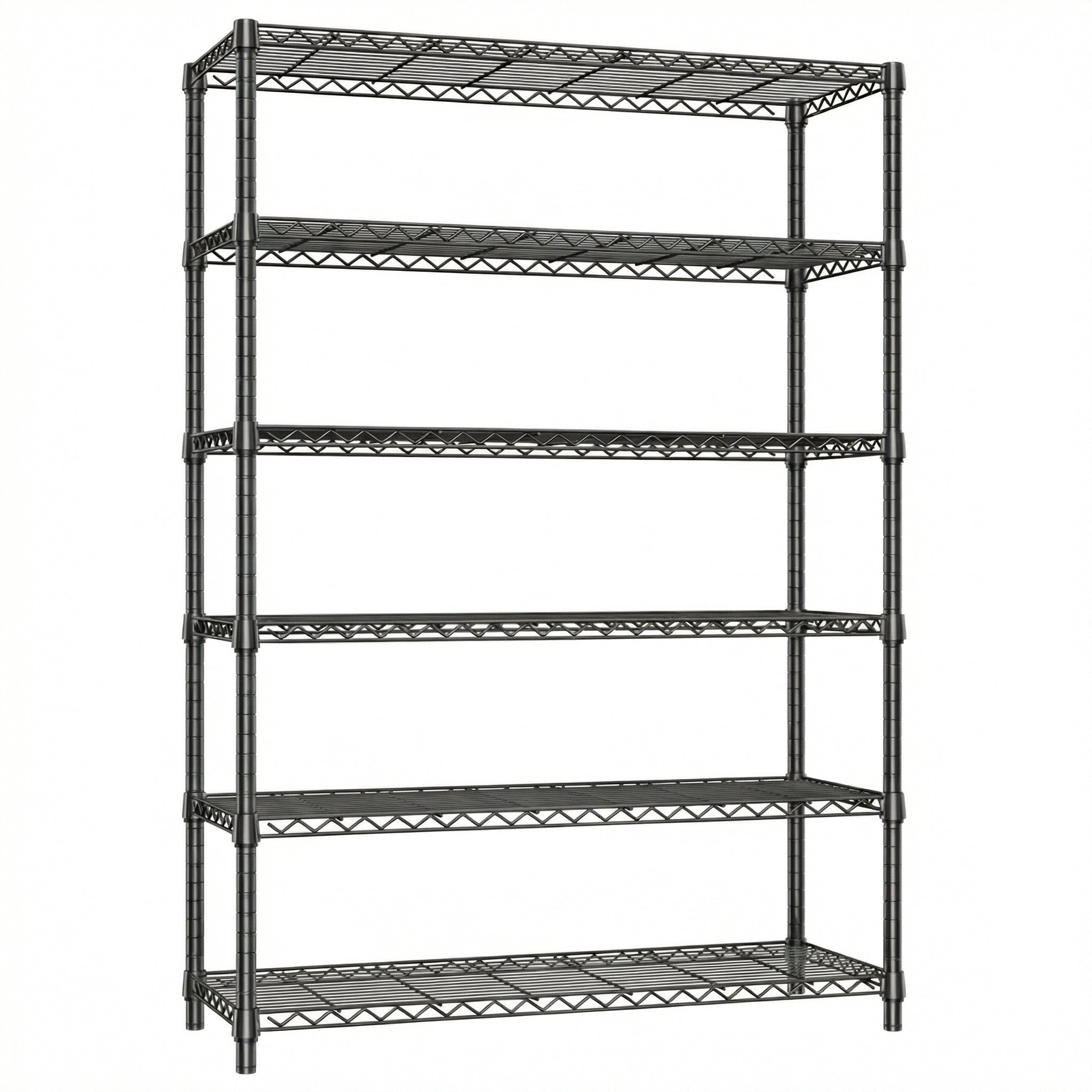 6 Tiers Storage Shelves - Heavy Duty Metal Shelving Unit