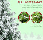 Artificial Snow Christmas Tree with Frosted Branches