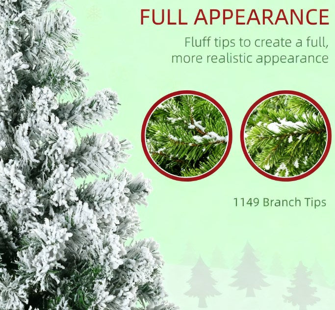 Artificial Snow Christmas Tree with Frosted Branches