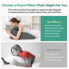 Ergonomic Spinal Posture Support Bed Pillow - Grey