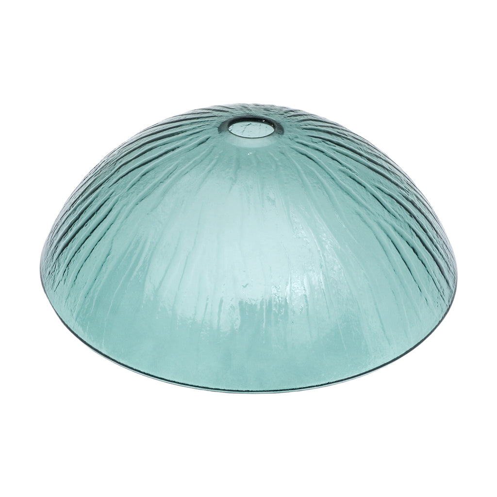 Artistic Vertical-Textured Glass Vessel Bathroom Sink