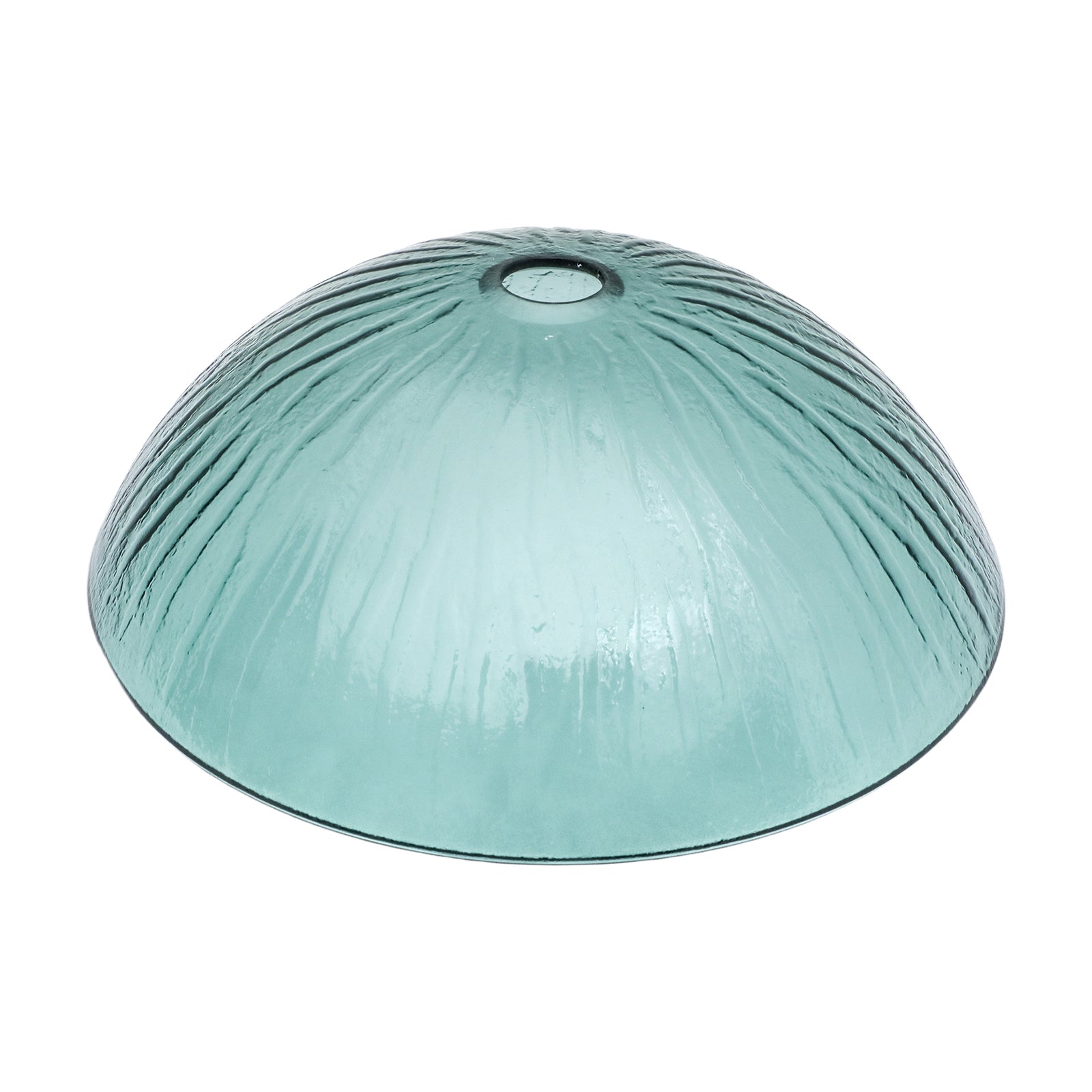 Artistic Vertical-Textured Glass Vessel Bathroom Sink
