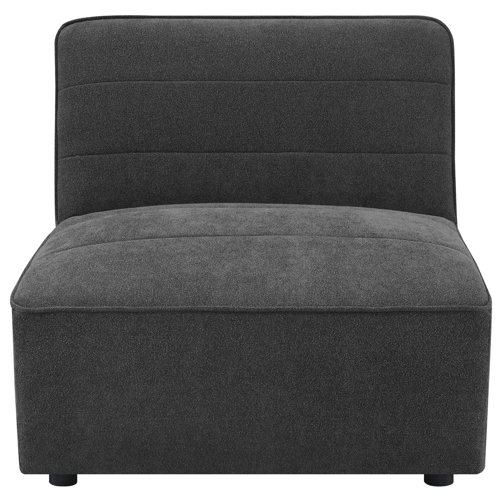 Ortega Dark Armless Chair