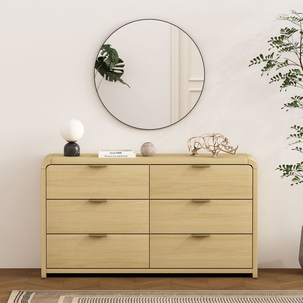 Grace Modern 60 Double Dresser with 6 Drawers