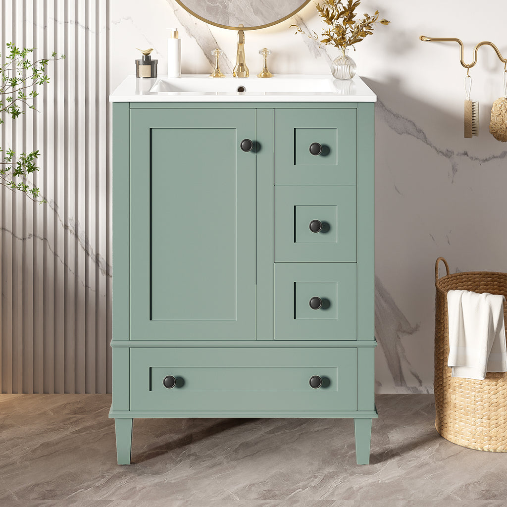 24-Inch Light Bathroom Vanity Cabinet