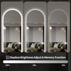 65" x 21" LED Full Length Wall Mirror