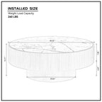 Nesting Round Sintered Stone Coffee Table