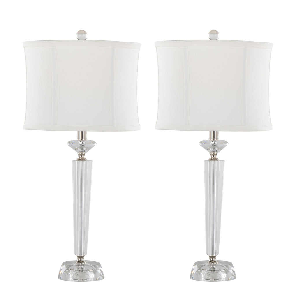 Diamond Torch 25.75" Contemporary Crystal Table Lamp