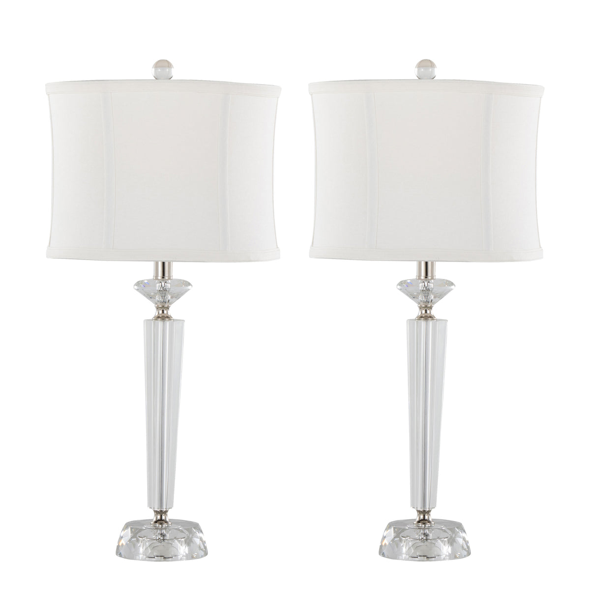 Diamond Torch 25.75" Contemporary Crystal Table Lamp