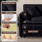Oversized 57.48" Recliner Chair with Movable Ottoman