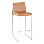 30" Contemporary High Back Barstool Set of 2