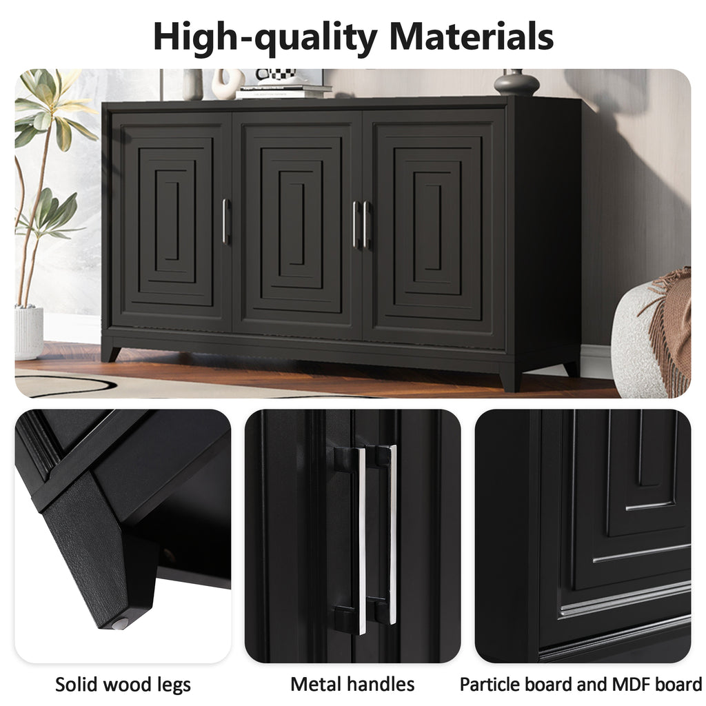 Vibe Haus TV Stand for TVs Up to 65 Inches