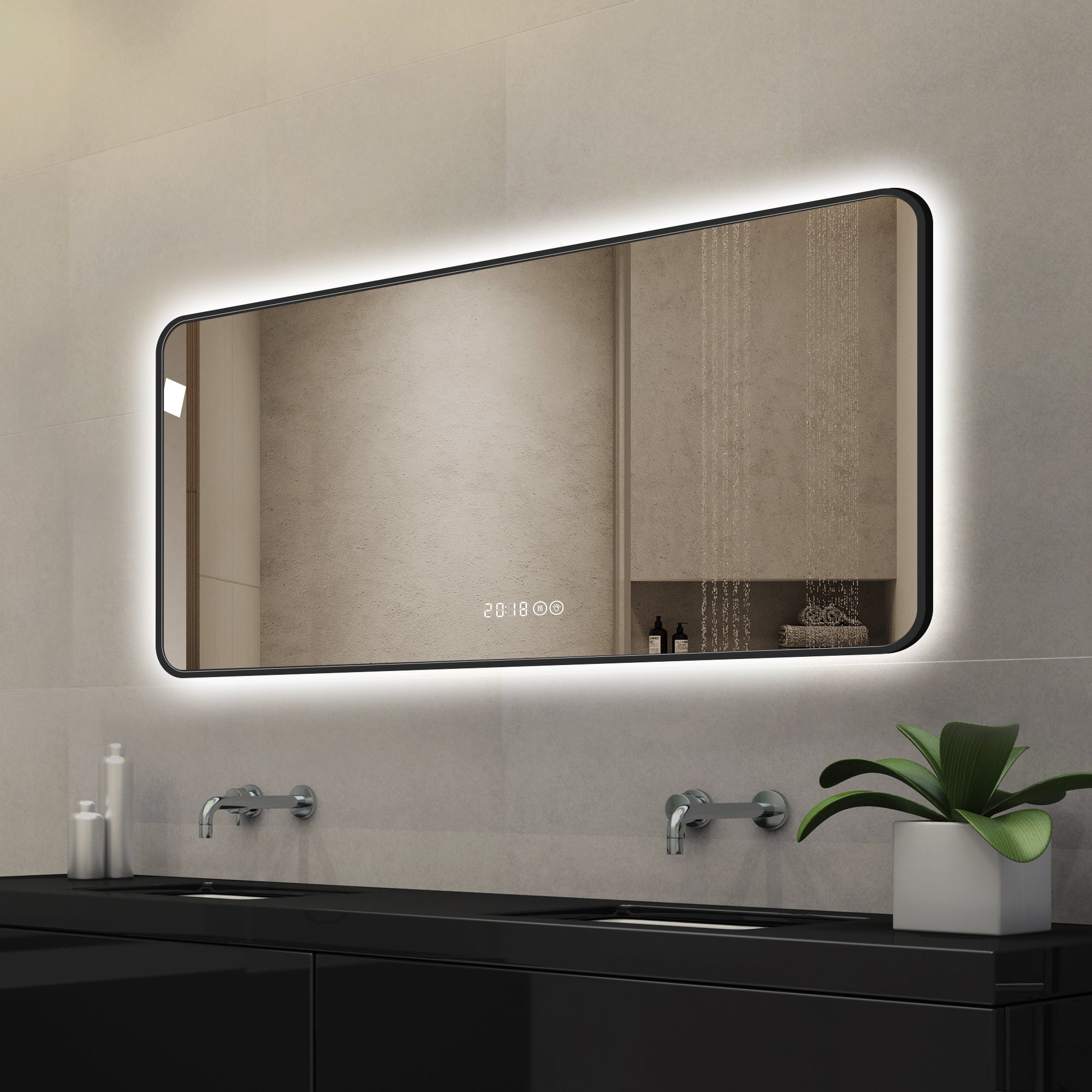 LED Bathroom Mirror - 48 x 24 Inch