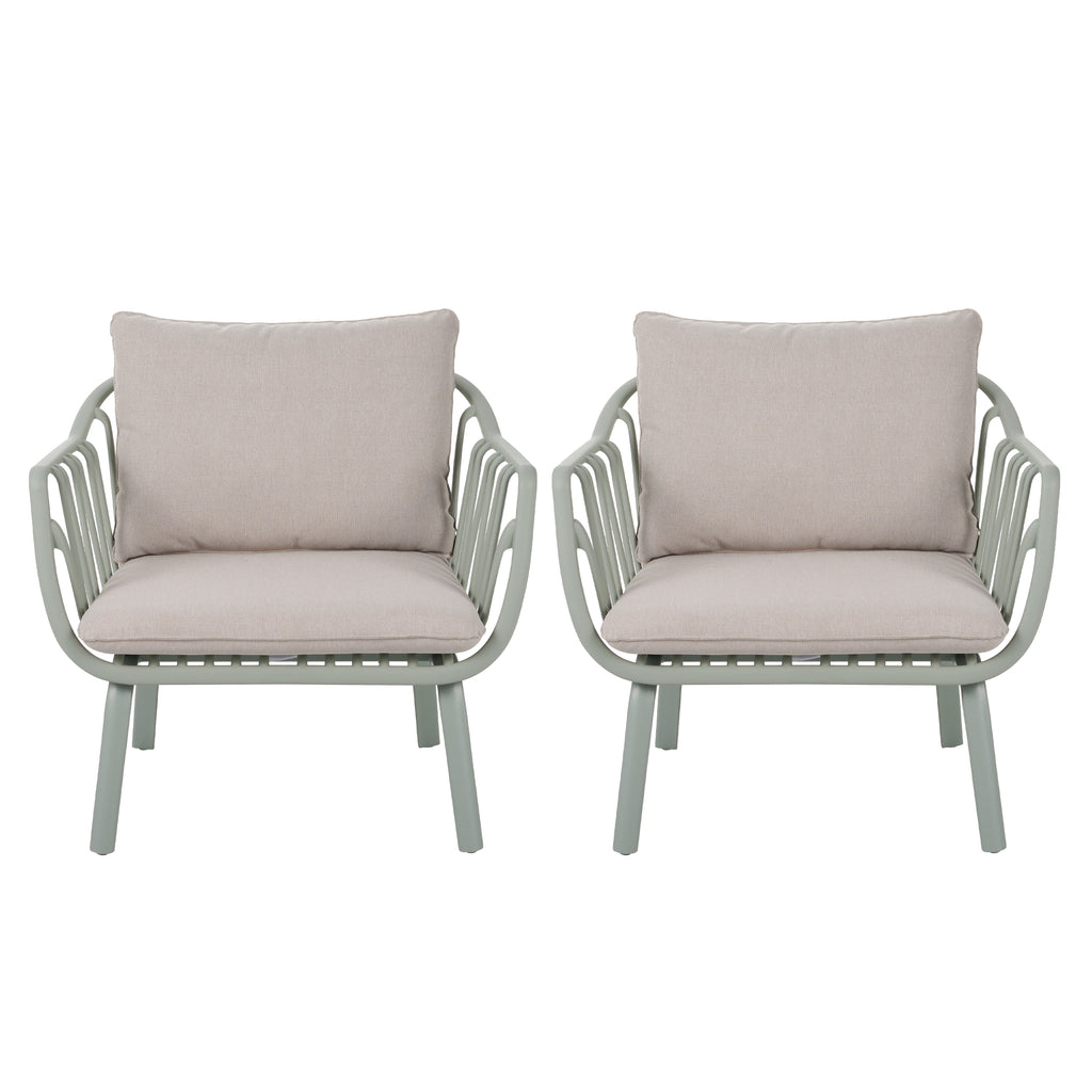 Huron Outdoor Patio PP Club Chair Set