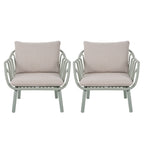 Huron Outdoor Patio PP Club Chair Set
