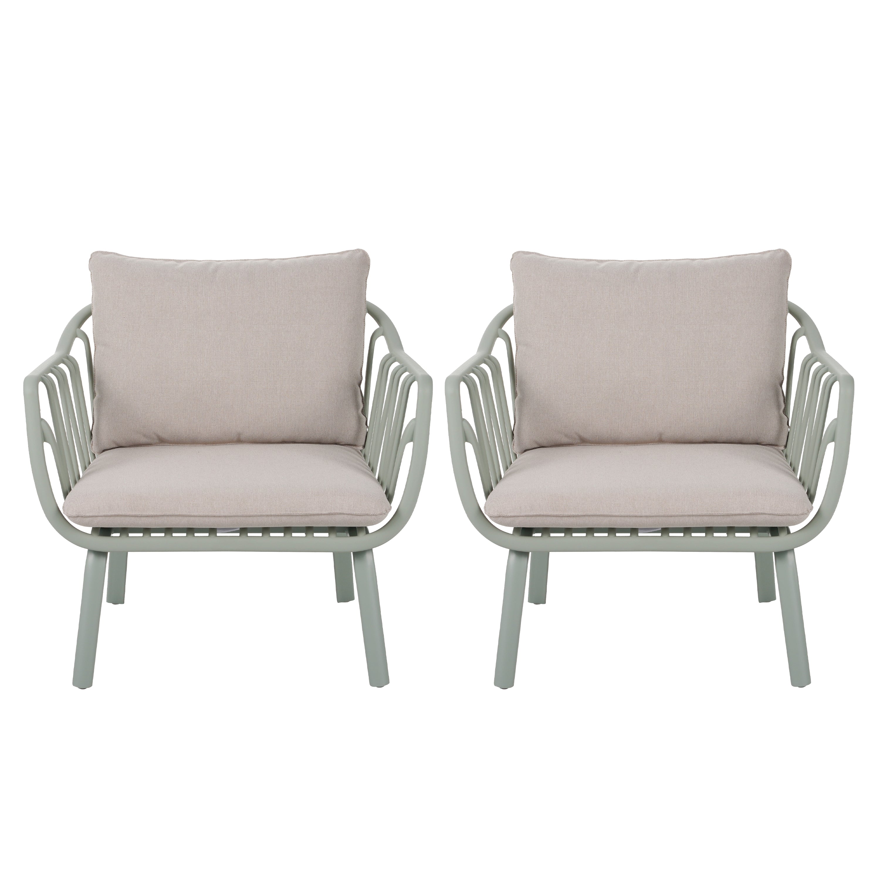 Huron Outdoor Patio PP Club Chair Set