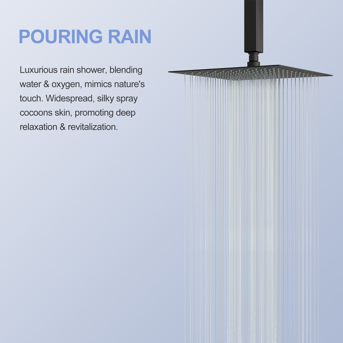 10" Stainless Steel Rainfall Shower Head