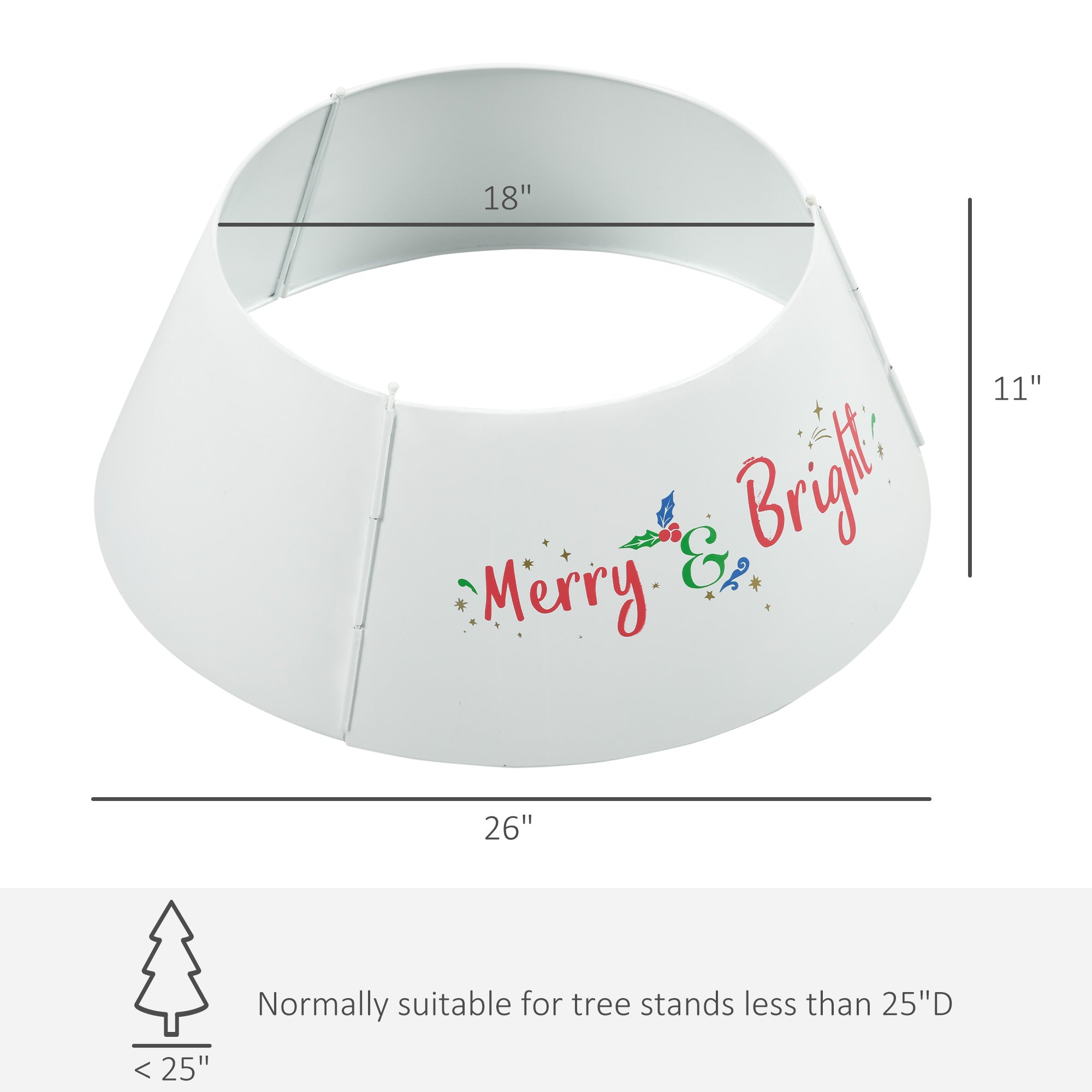 HOMCOM 26 Inch Christmas Tree Collar Ring