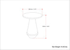 Gloria Cast Aluminum Side Table