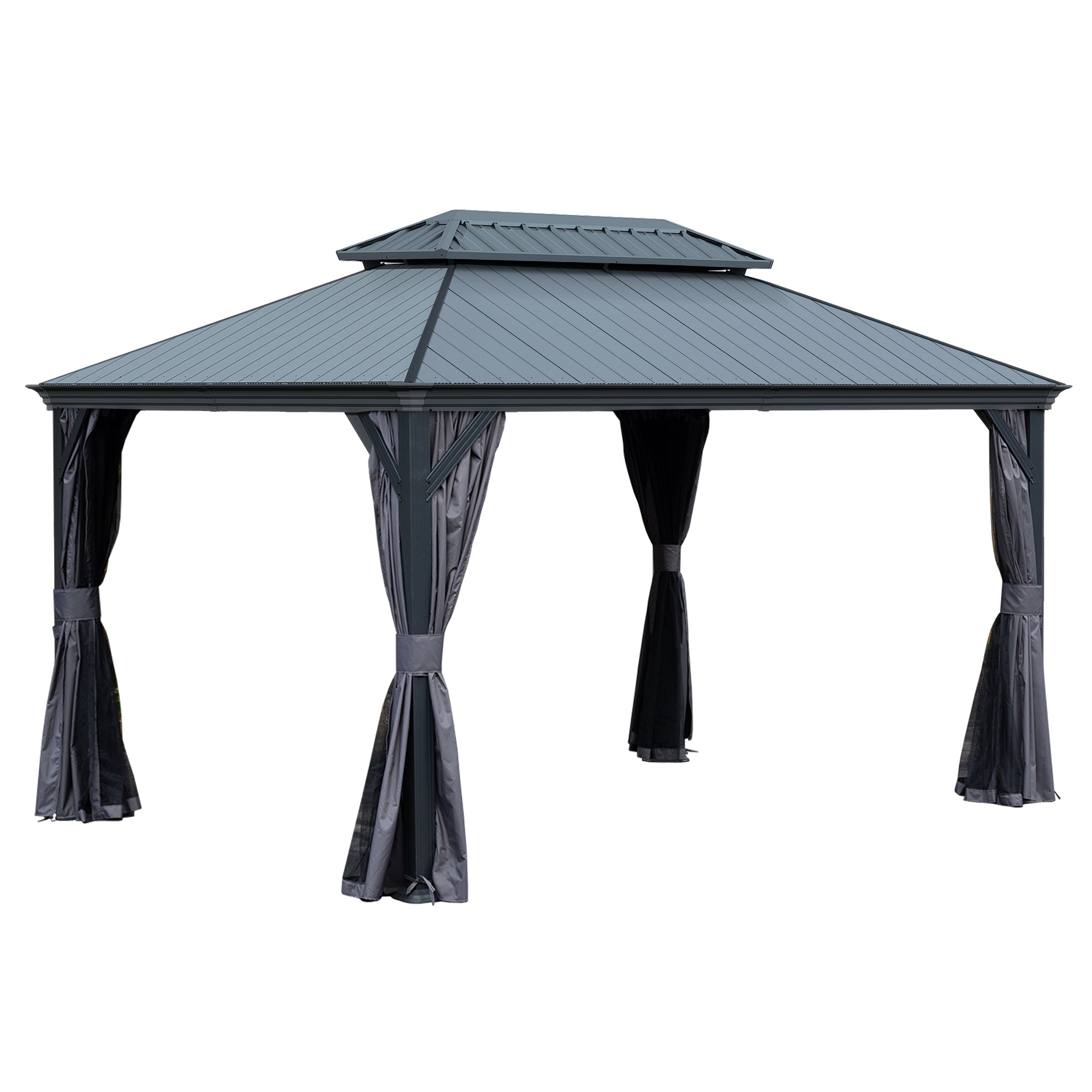 10'x14' Hardtop Gazebo with Resin Roof