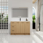 48" Modular Freestanding Bathroom Vanity with Resin Sink Top