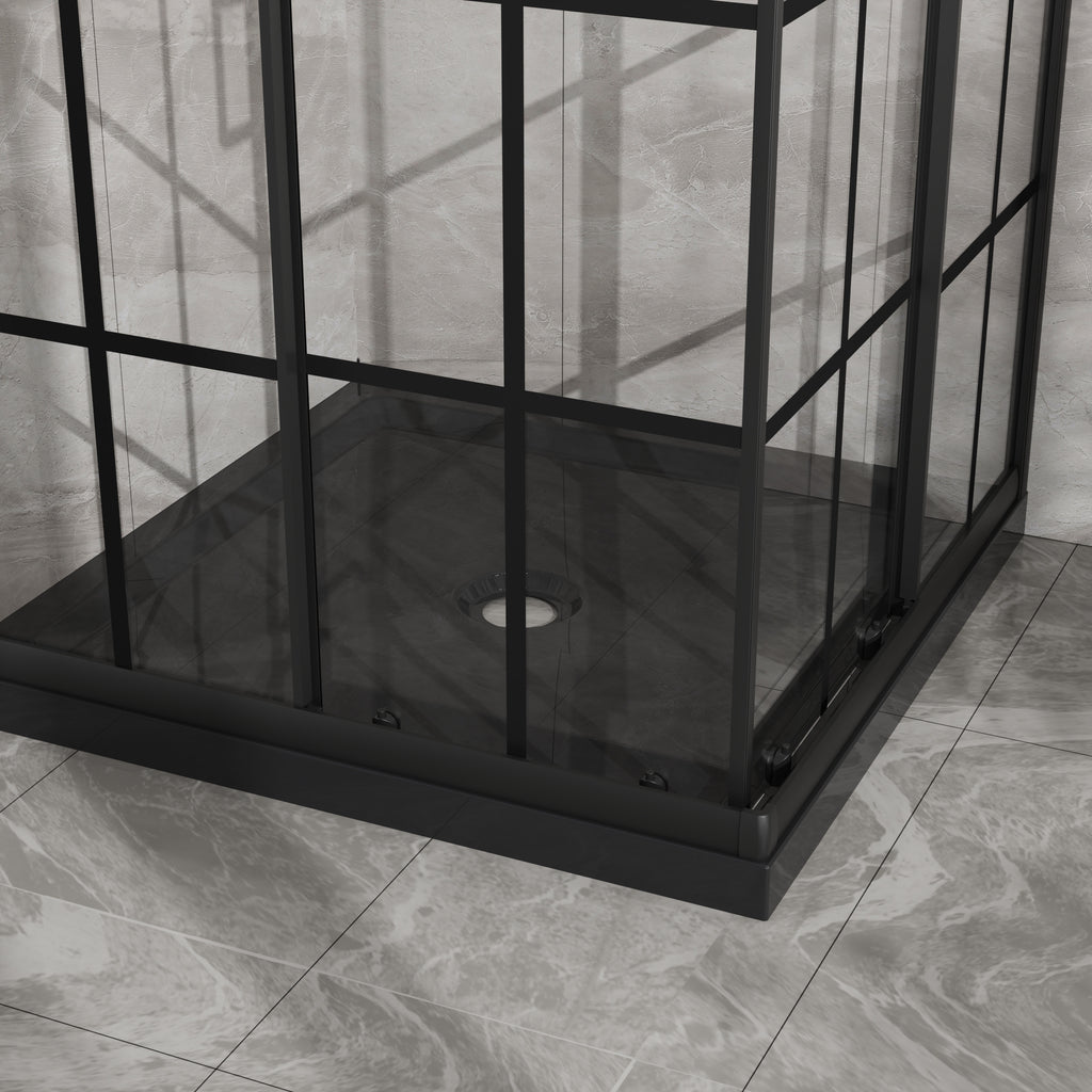 Goodyo Corner Shower Enclosure 36 in. D x 36 in. W x 72 in. H