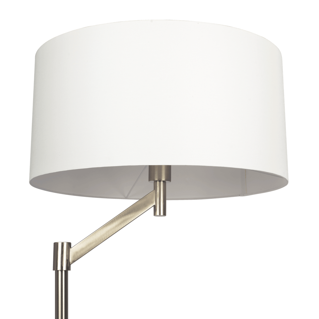 Serene Brushed Nickel Floor Lamp with Rotary Switch
