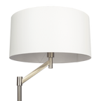 Serene Brushed Nickel Floor Lamp with Rotary Switch