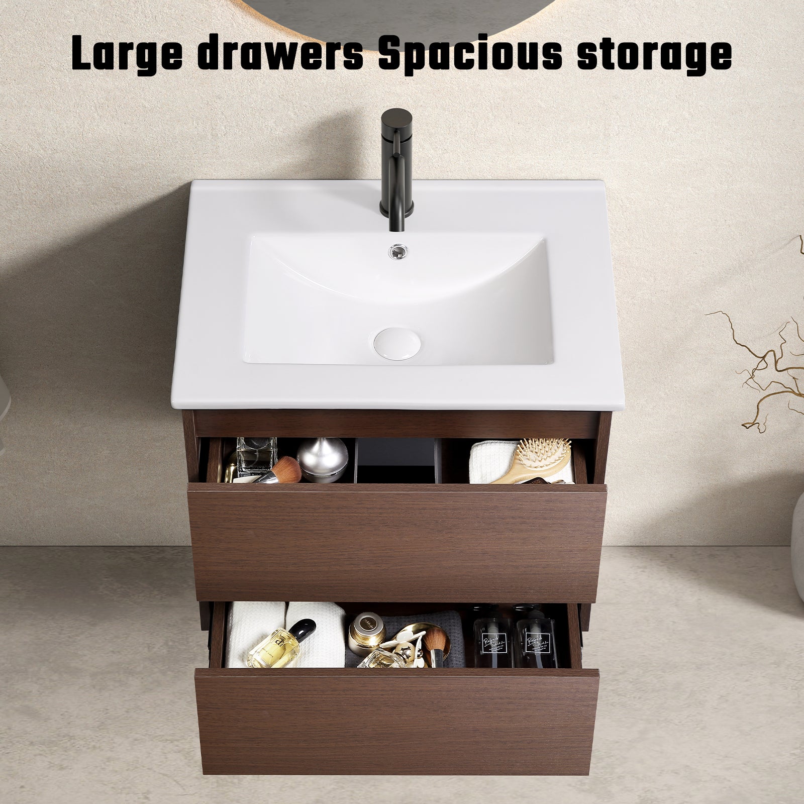 24" Bathroom Sink with Cabinet
