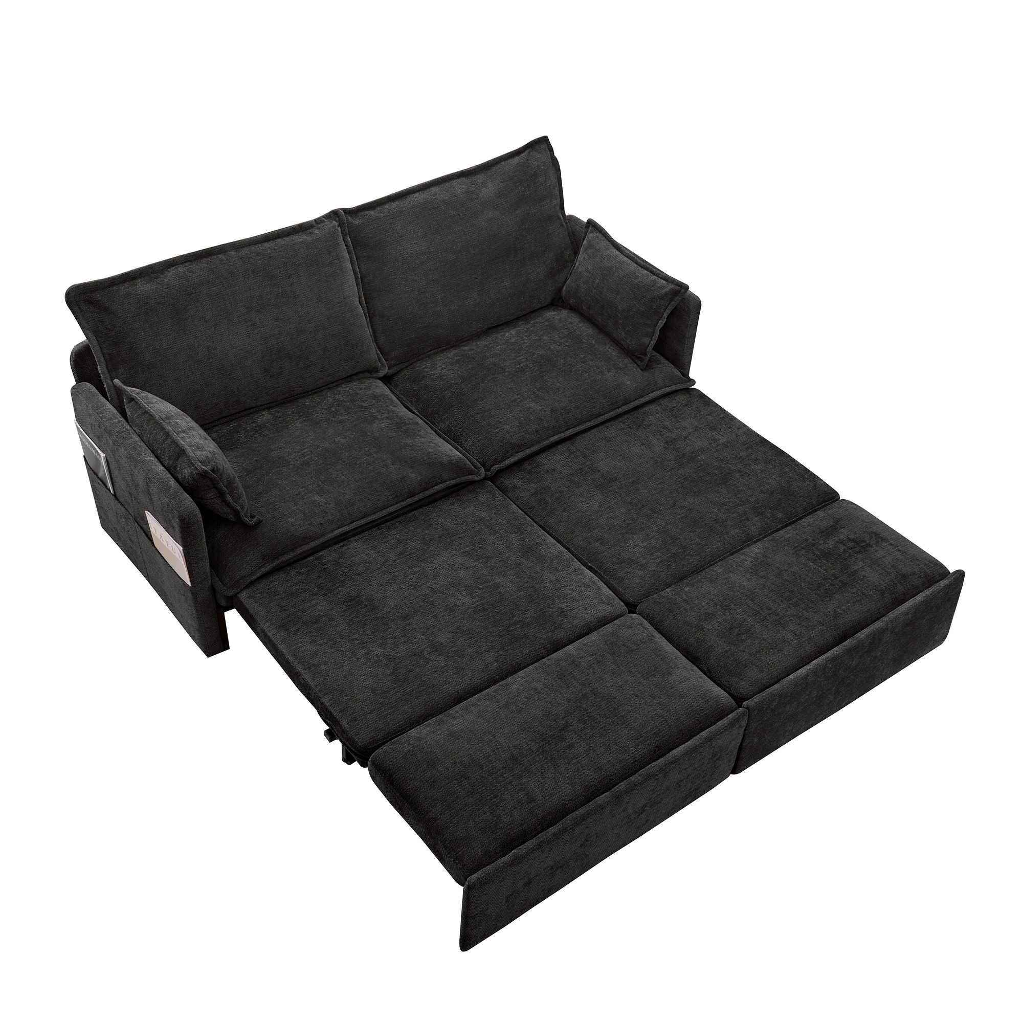 Pull Out Sofa Bed, Convertible Sleeper Sofa Couch, Side Storage, and USB / C - Type Charging Ports Chair