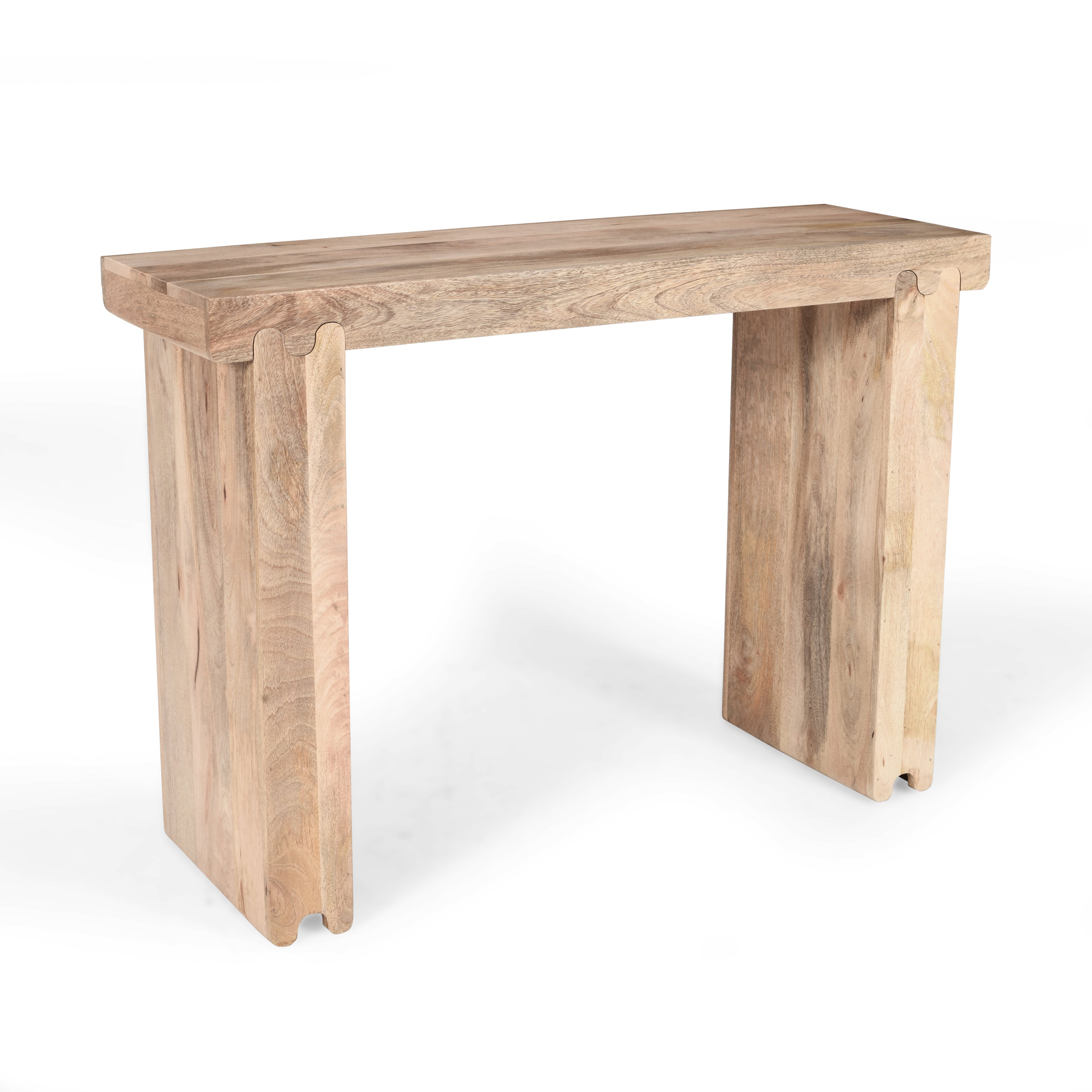 TREXM Farmhouse Mango Wood Console Table