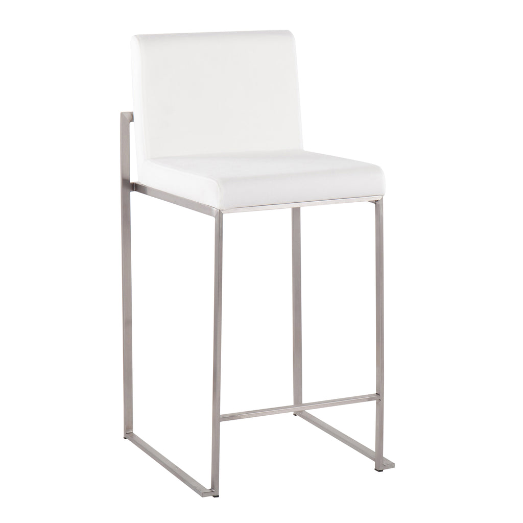Contemporary High Back Counter Stool