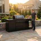 4-Burner Deluxe Stainless Steel Propane Gas Outdoor Kitchen Grill