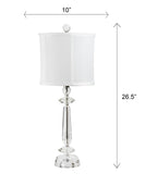 Karat 25.5" Contemporary Crystal Table Lamp